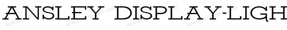 Ansley Display-Light字体转换